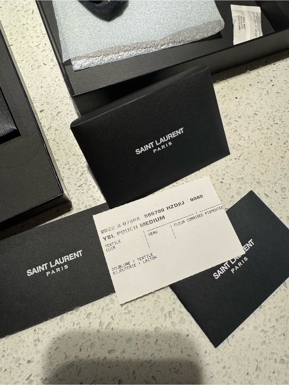 Saint Laurent Tan Leather Clutch - Picture 16 of 16